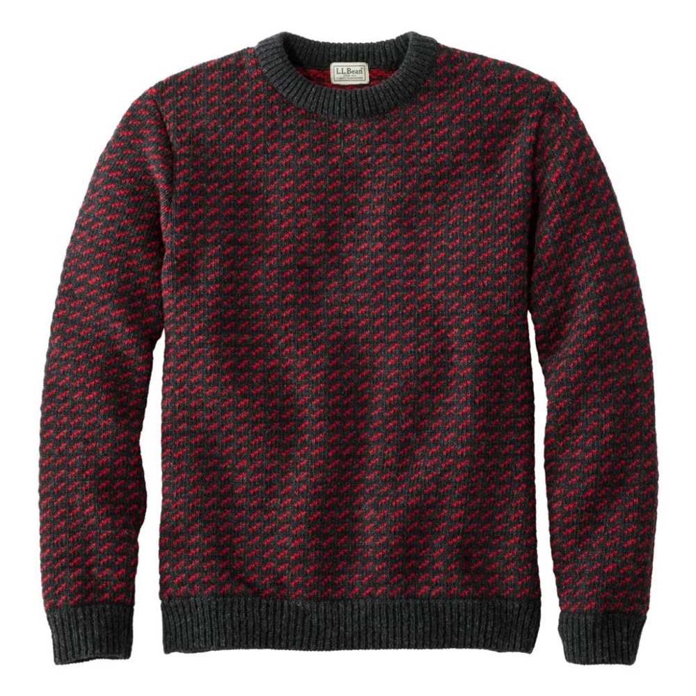 L.L. Bean Norwegian Birds Eye wool sweater